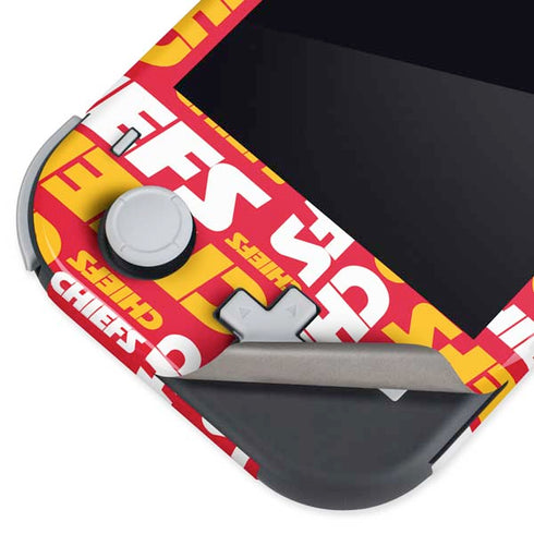 NFL Kansas City Chiefs Red Blast Nintendo Switch Lite Skin